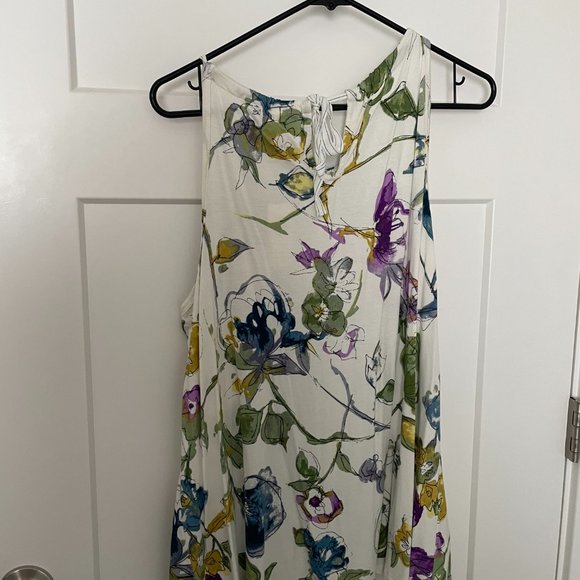 Anthropologie One September Isabel Floral Embroidered High Neck Tank Top M NWT - Picture 6 of 7